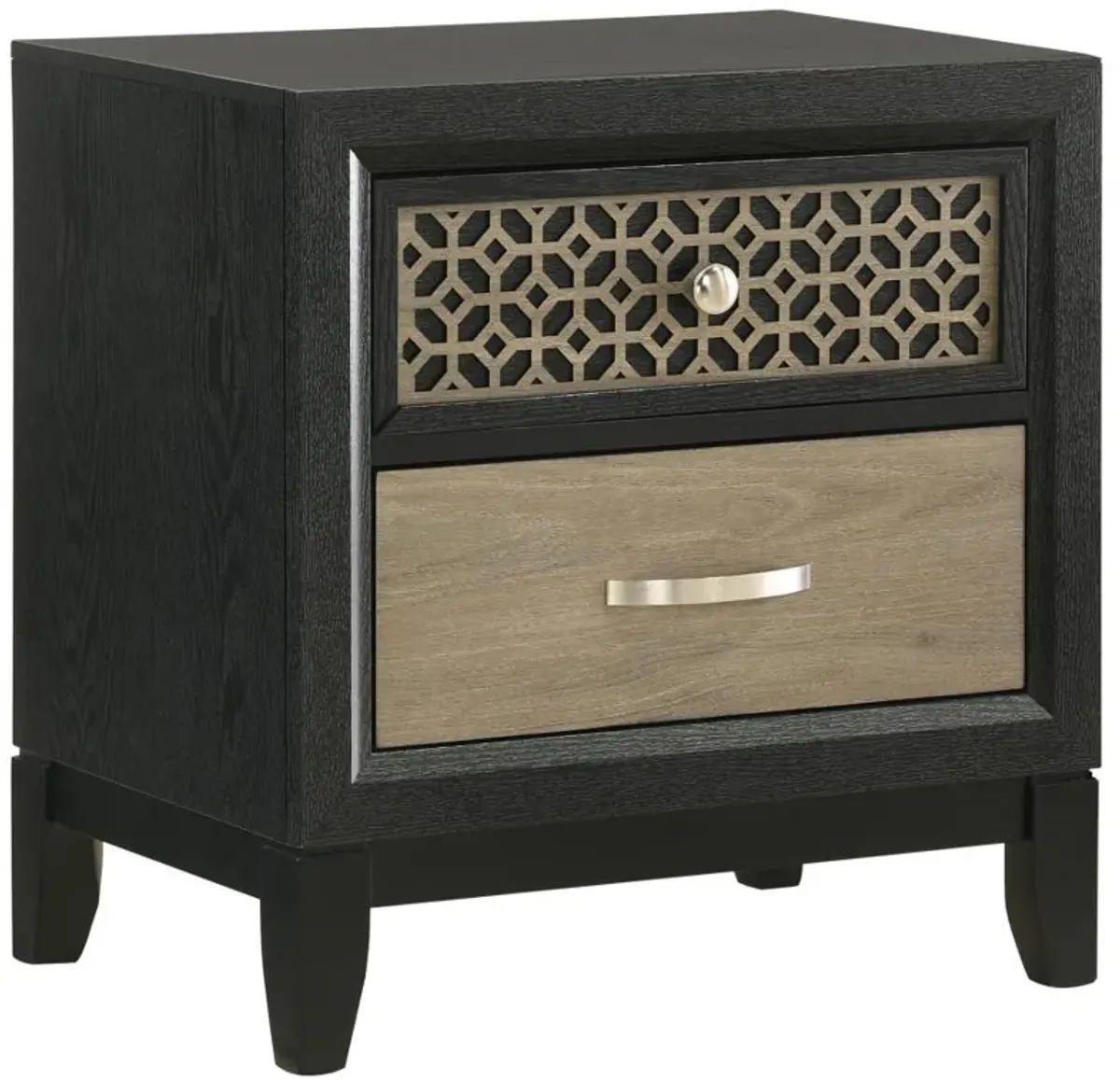 Valencia - 2-Drawer Nightstand - Black