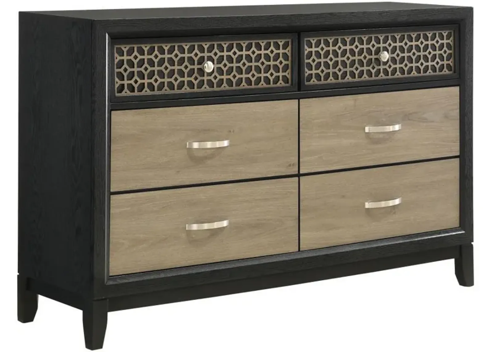 Valencia - 6-Drawer Dresser - Black