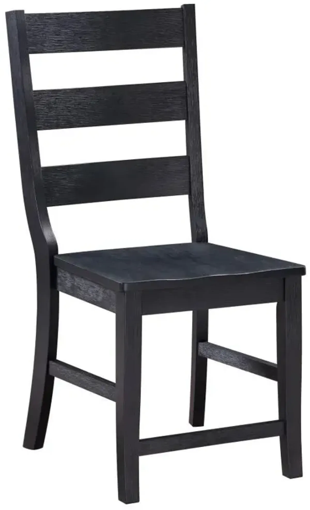 Newport - Ladder Back Wood Dining Side Chair (Set of 2) - Black