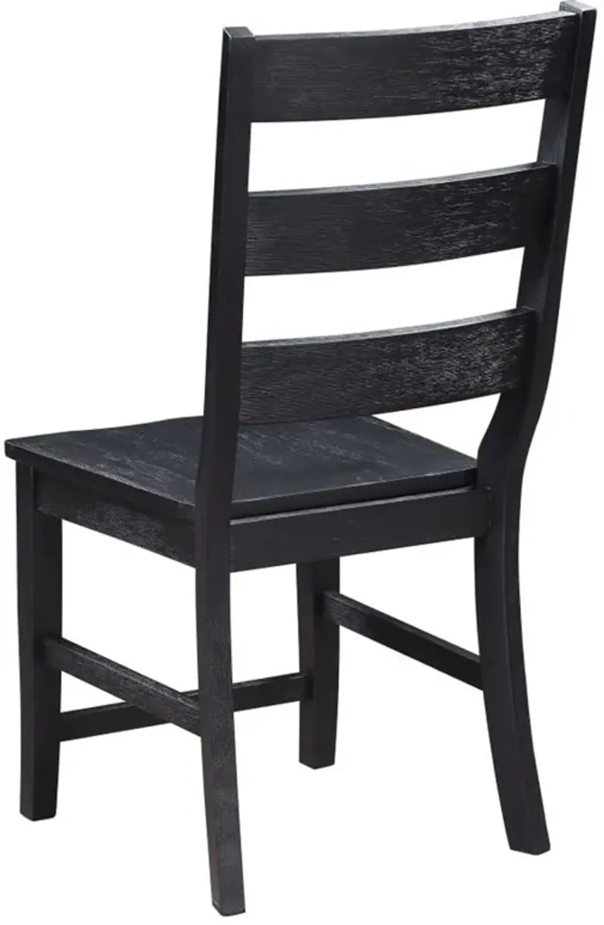 Newport - Ladder Back Wood Dining Side Chair (Set of 2) - Black