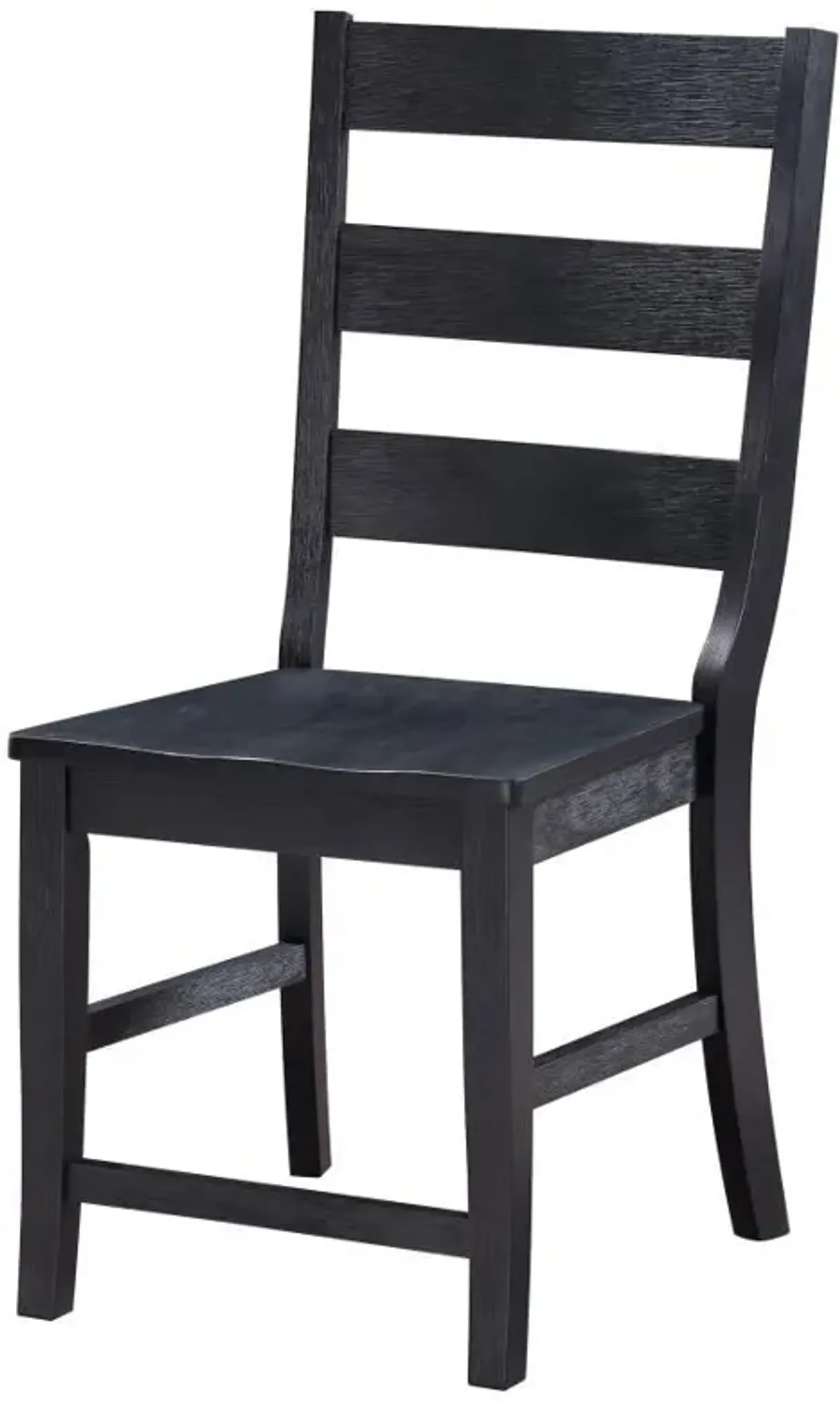 Newport - Ladder Back Wood Dining Side Chair (Set of 2) - Black