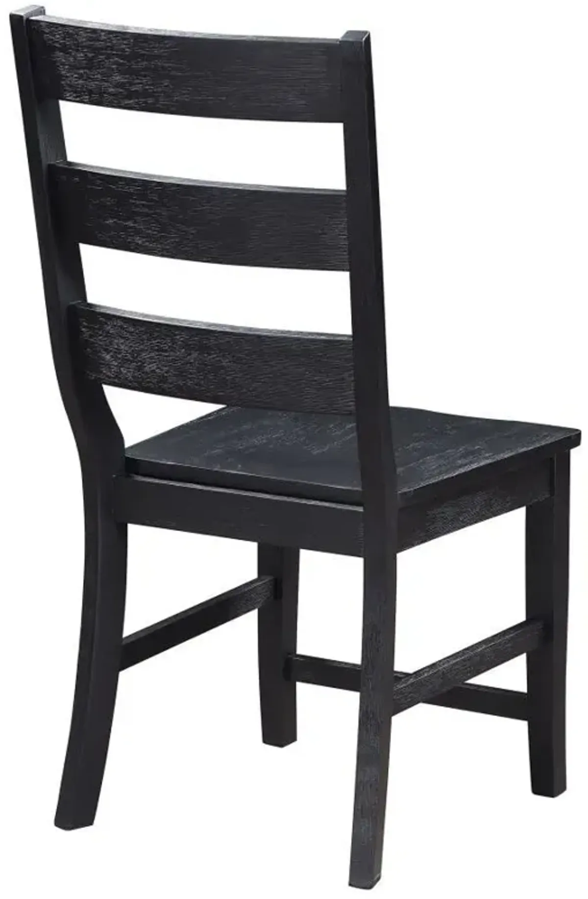 Newport - Ladder Back Wood Dining Side Chair (Set of 2) - Black