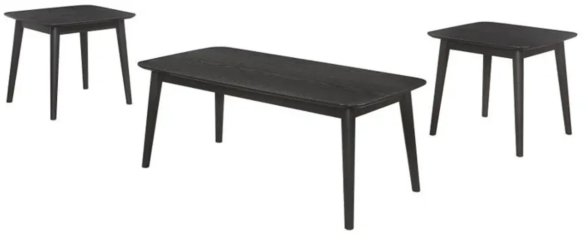 Radley - 3 Piece Rectangular Coffee Table Set - Black