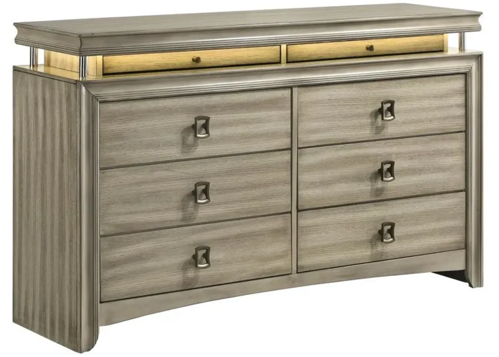 Giselle - 8-Drawer Dresser - Rustic Beige