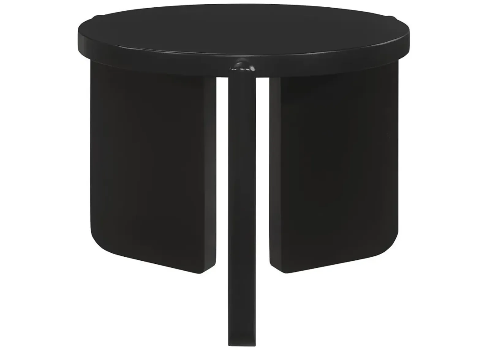 Cordova - Round Solid Wood End Table - Black