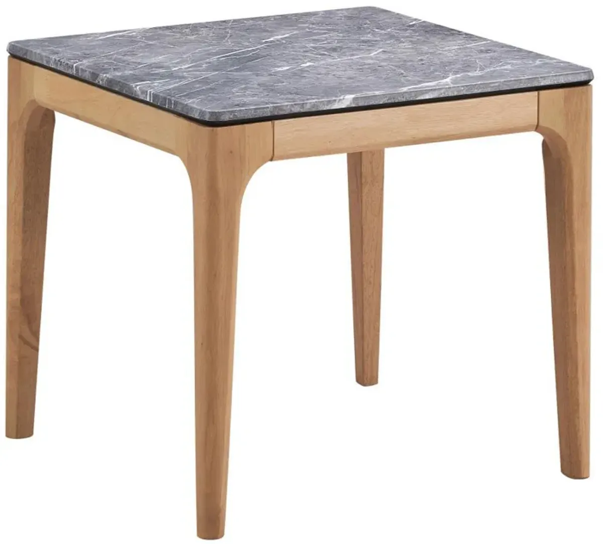 Polaris - Square Smart Top Side End Table - Gray And Light Oak