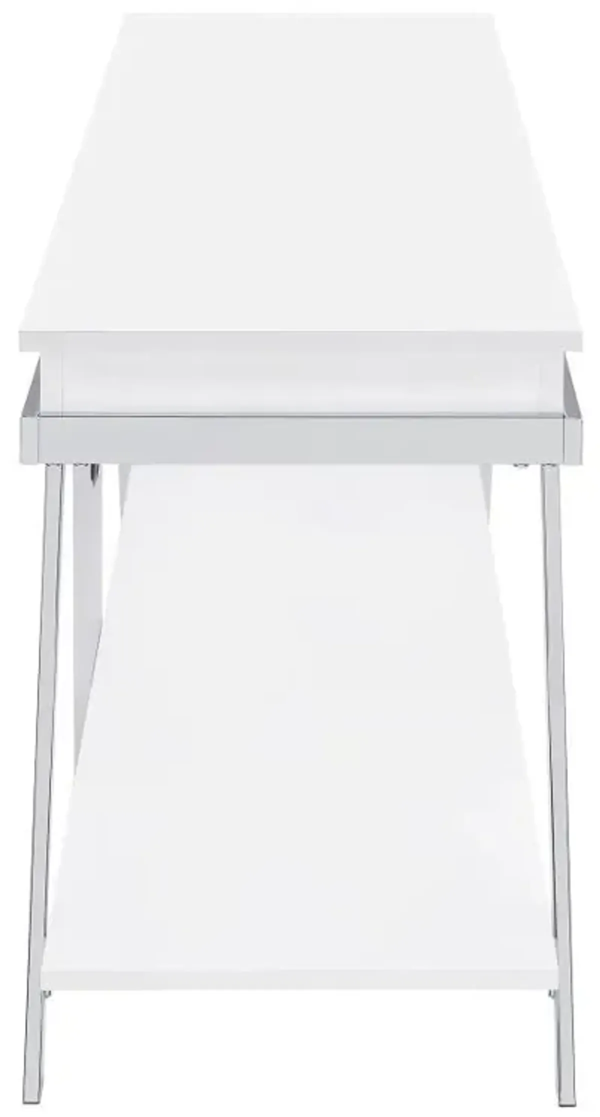 Marcia - 1-Drawer Wood TV Stand - White High Gloss