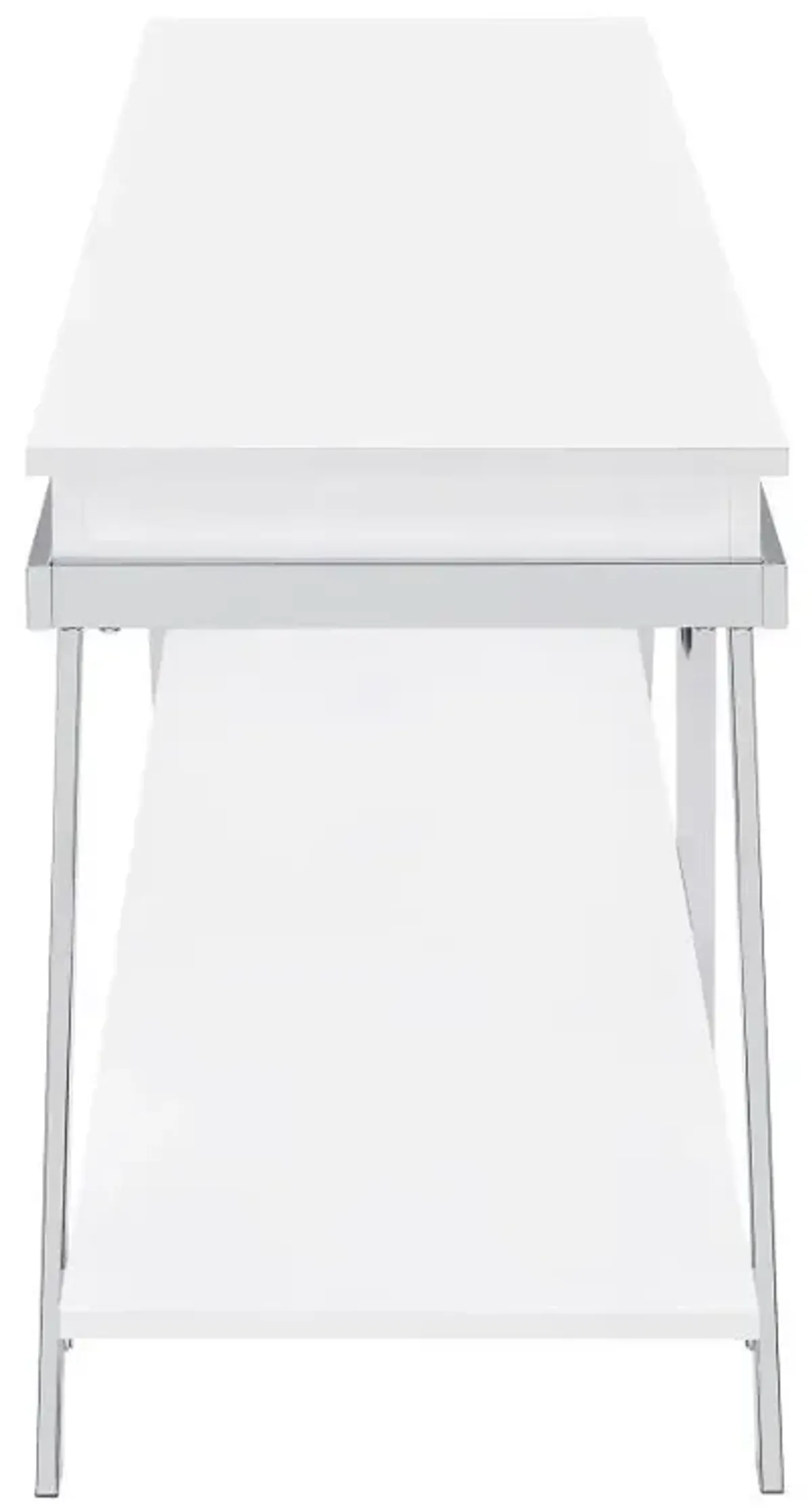 Marcia - 1-Drawer Wood TV Stand - White High Gloss