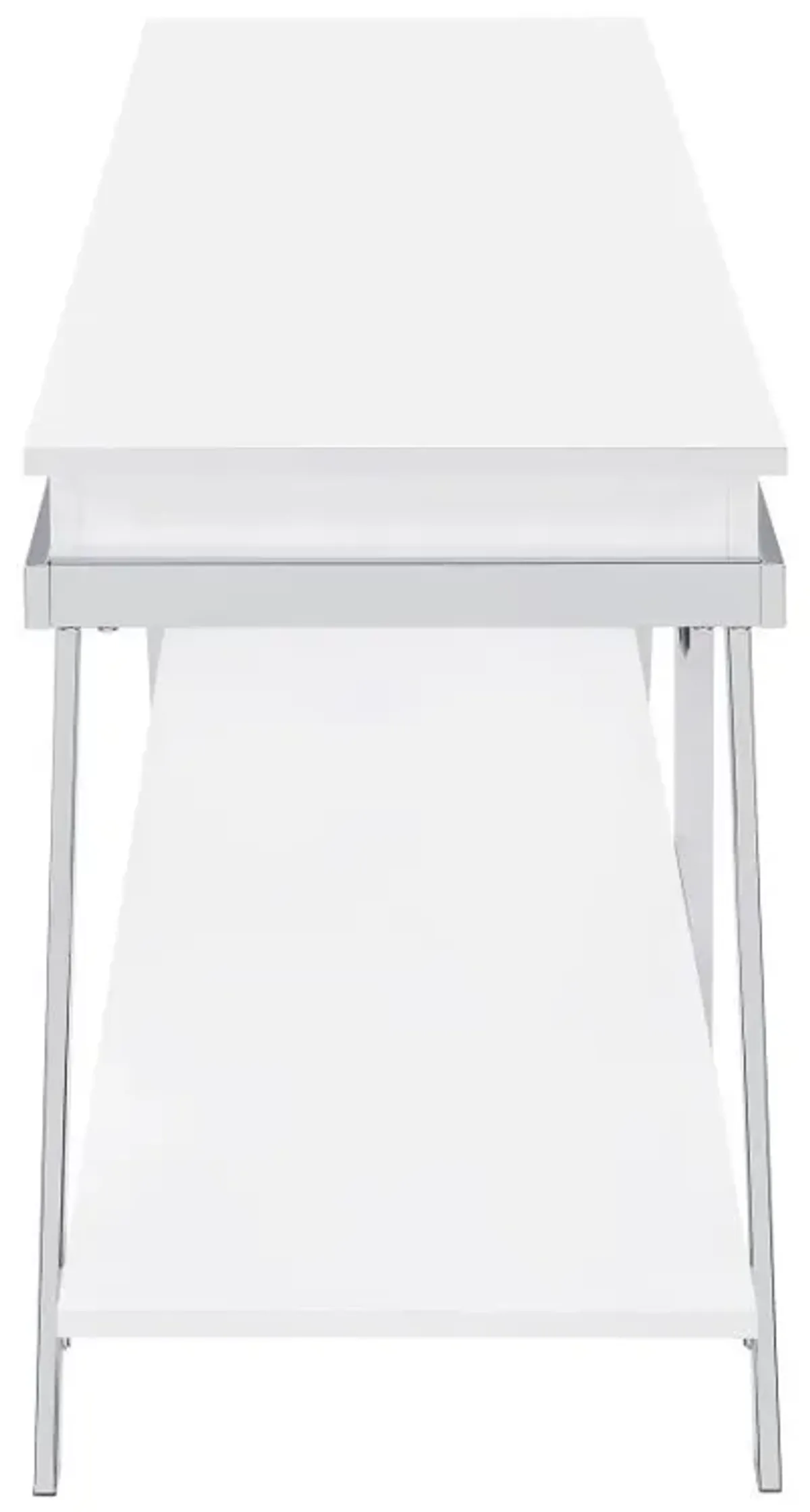 Marcia - 1-Drawer Wood TV Stand - White High Gloss