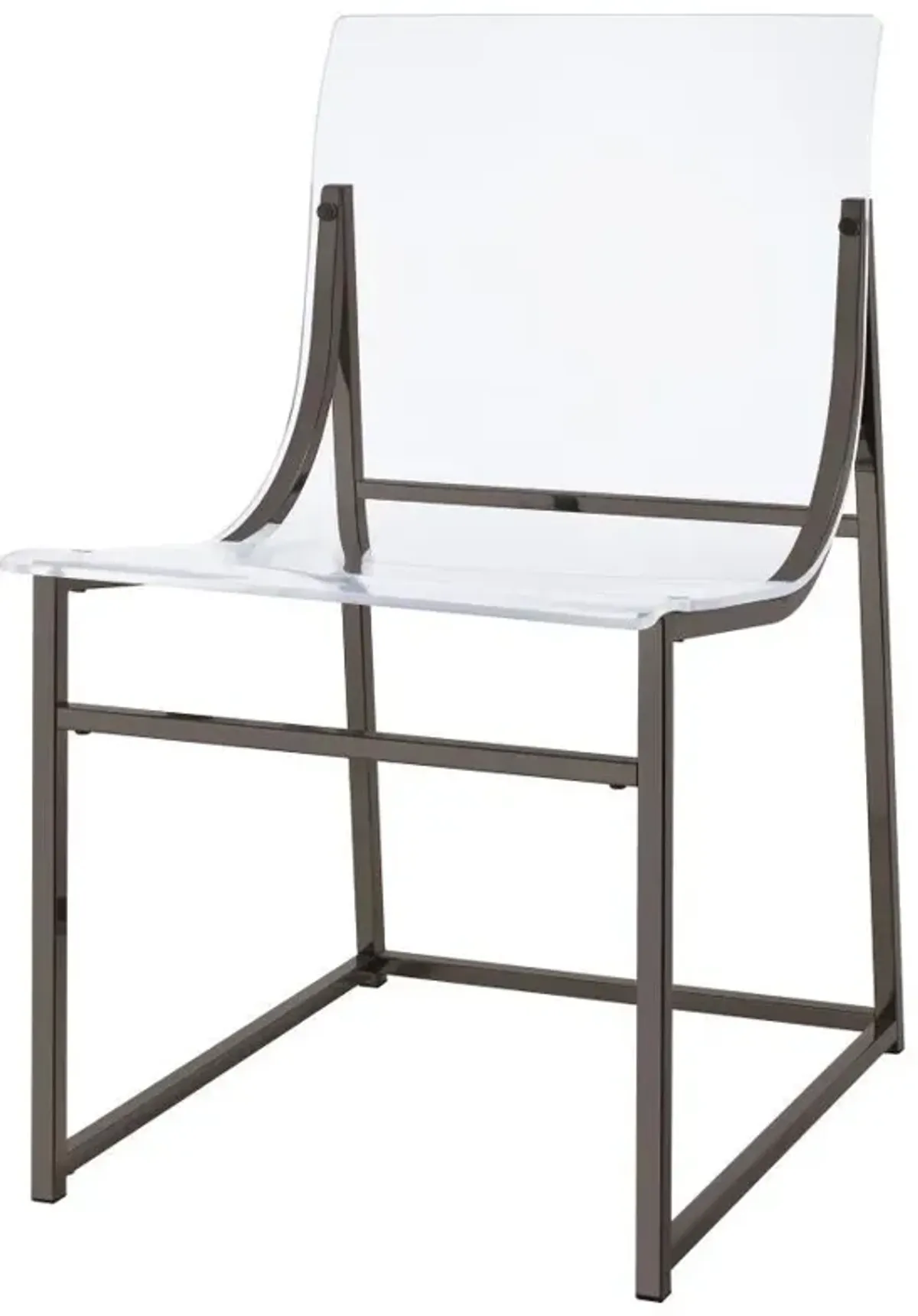 Adino - Acrylic Dining Side Chair (Set of 2) - Black Nickel