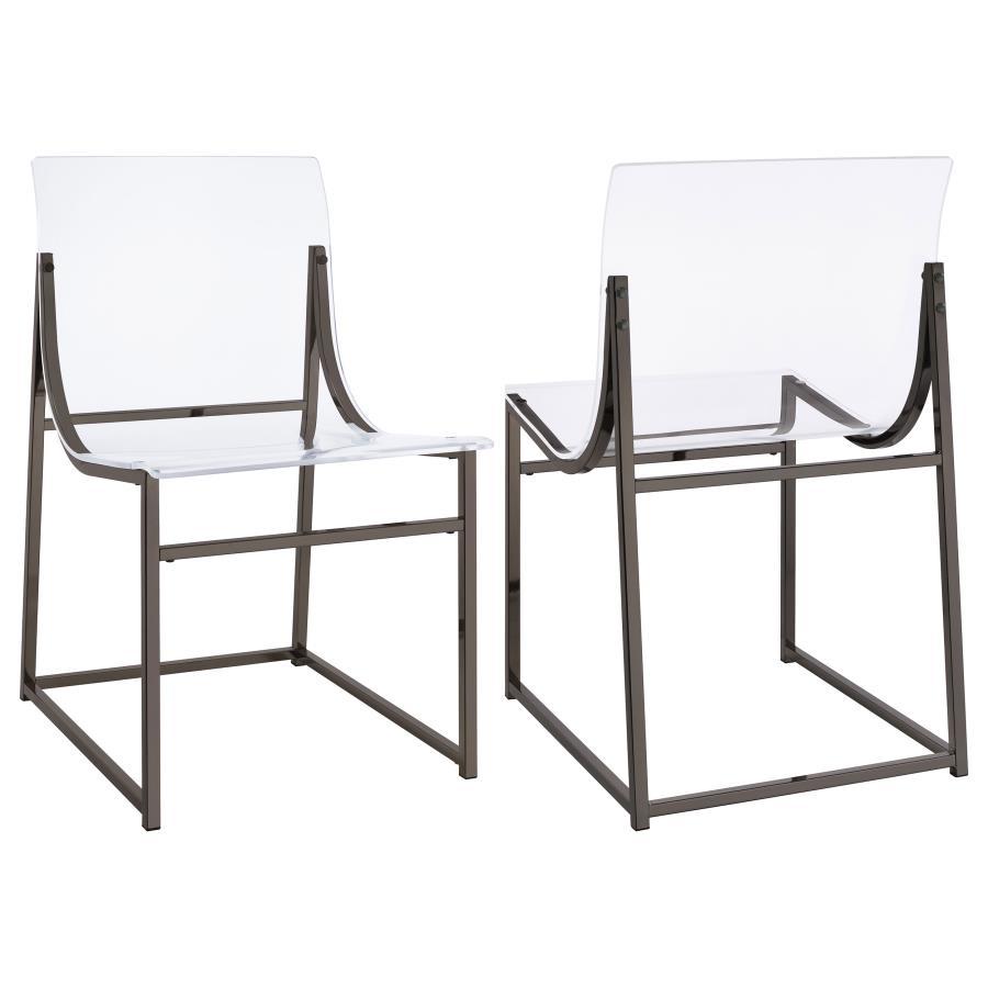 Adino - Acrylic Dining Side Chair (Set of 2) - Clear