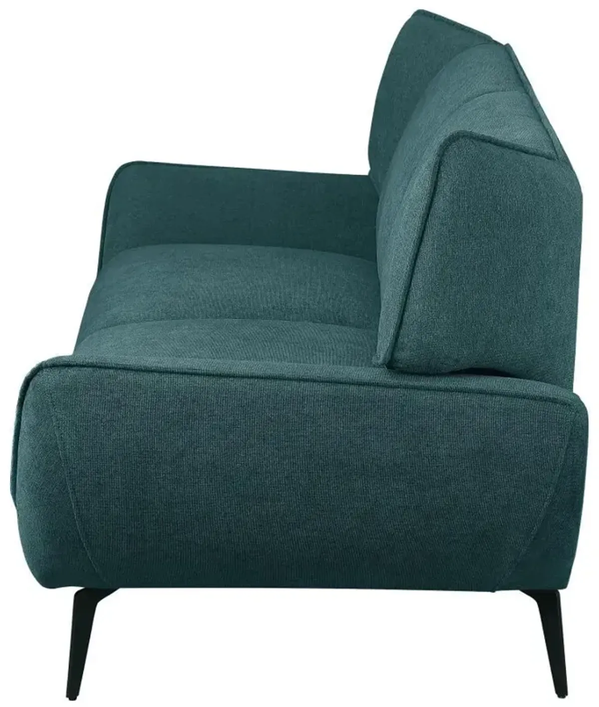 Acton - Upholstered Flared Arm Sofa - Teal Blue