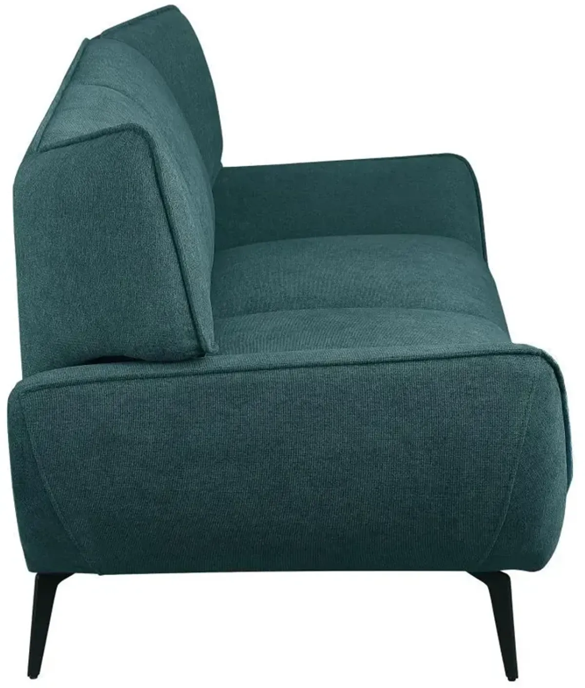 Acton - Upholstered Flared Arm Sofa - Teal Blue