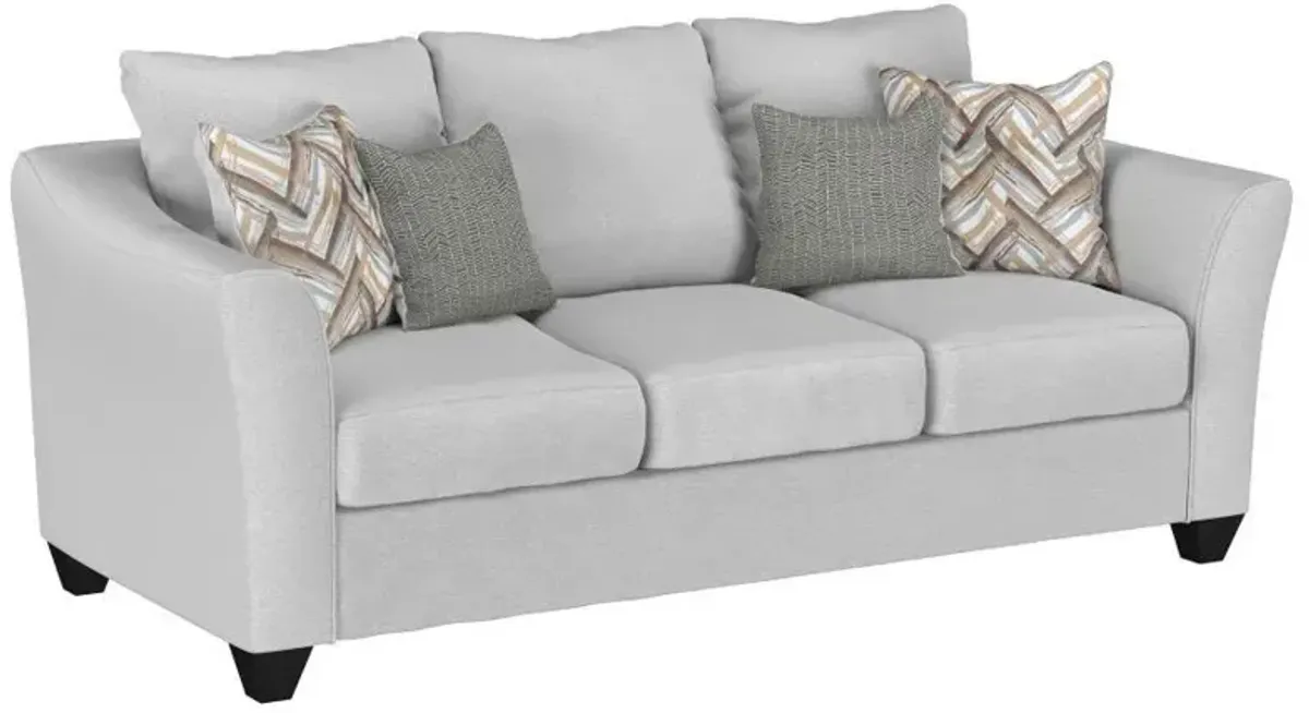 Salizar - Upholstered Flared Arm Sofa - Sand