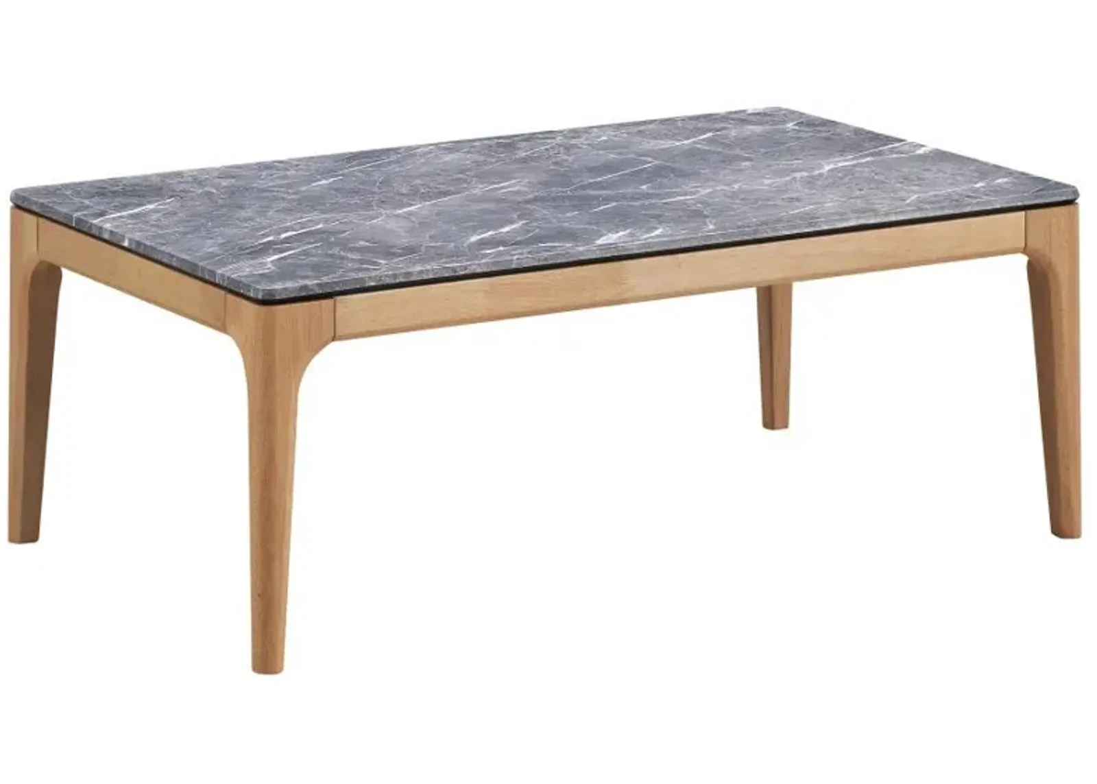 Polaris - Rectangular Smart Top Coffee Table - Gray And Light Oak