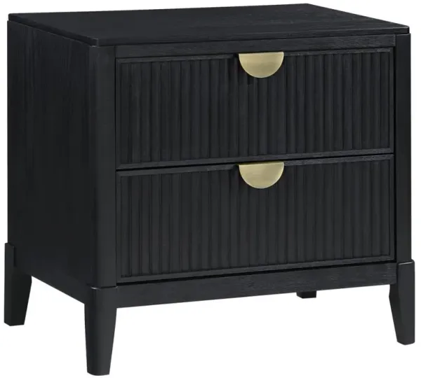 Brookmead - 2-Drawer Nightstand - Black