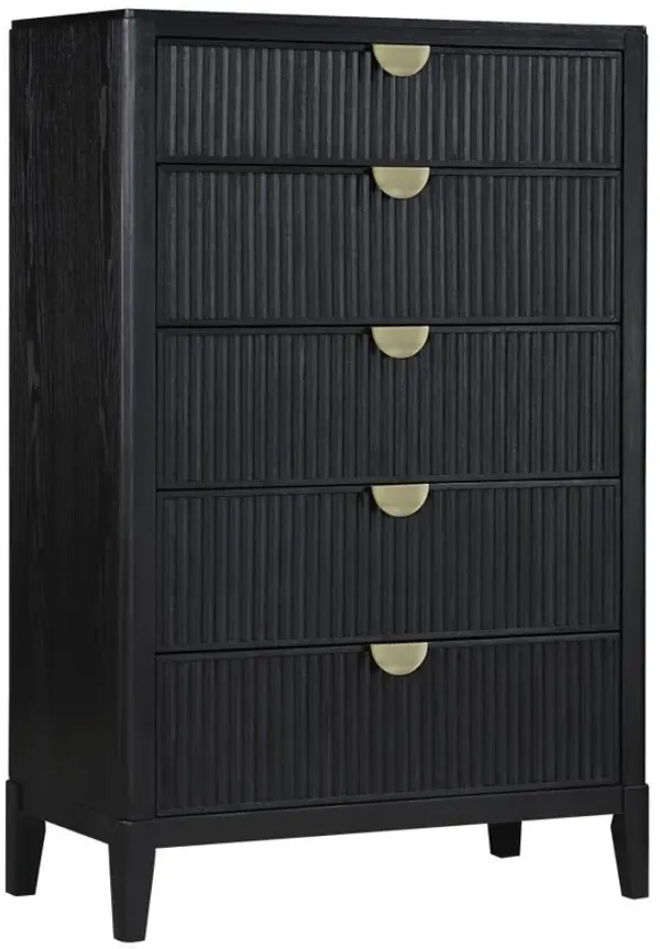 Brookmead - 5-Drawer Bedroom Chest - Black
