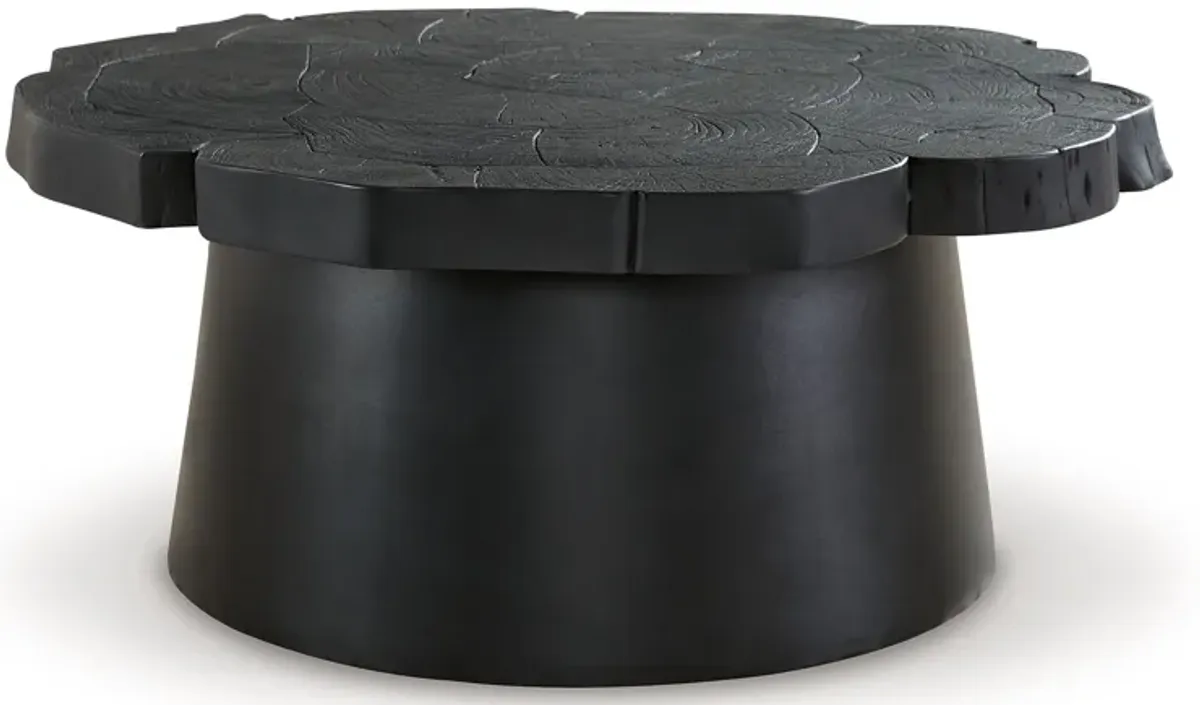 Wimbell - Black - Round Cocktail Table