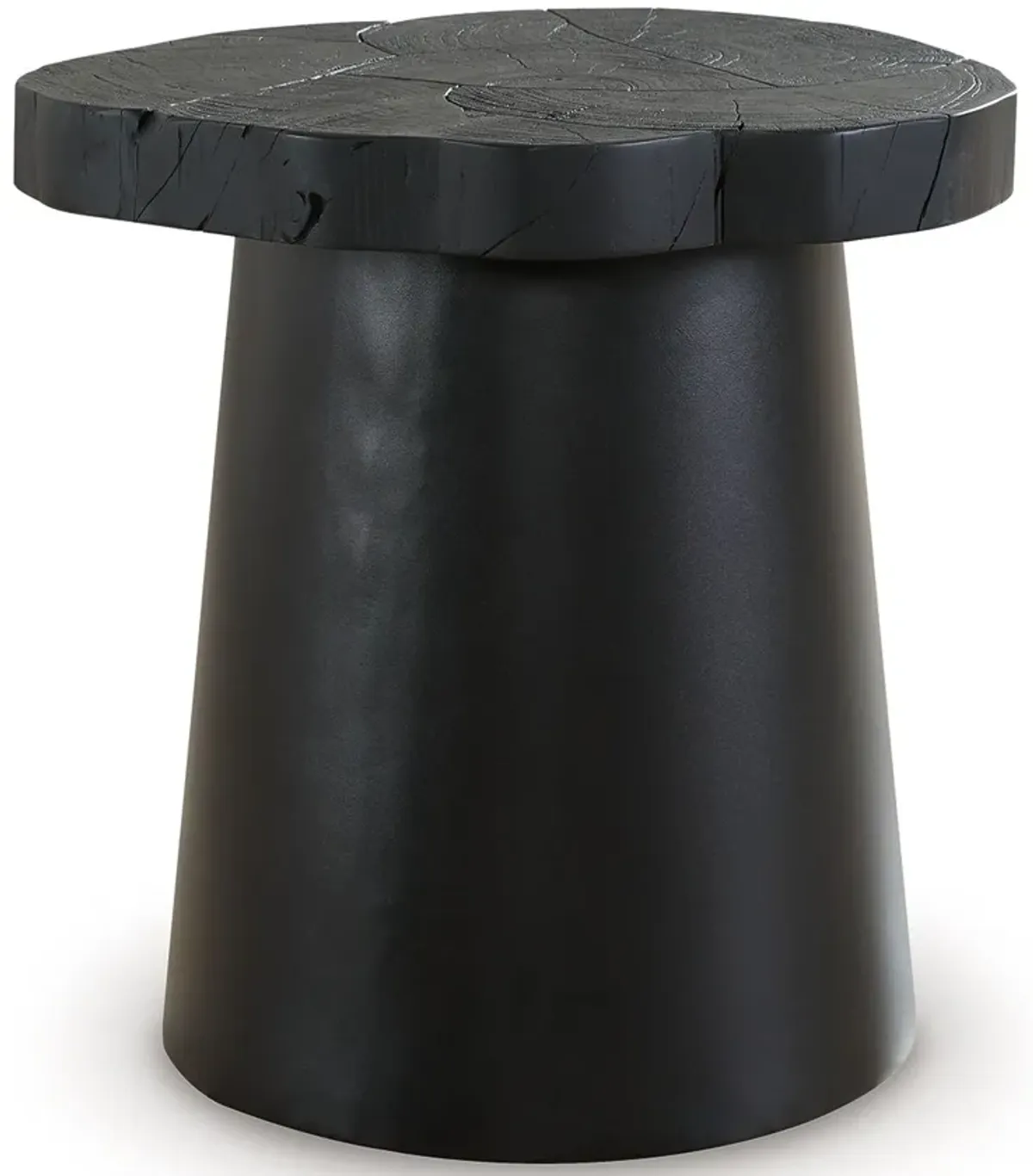 Wimbell - Black - Round End Table