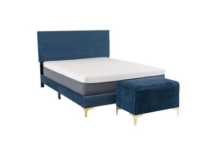 QUEEN BED WITH STORAGE BENCH