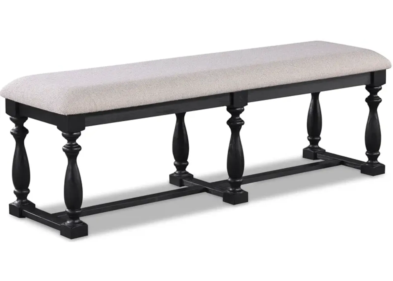 Regent - Bench - Charcoal Black