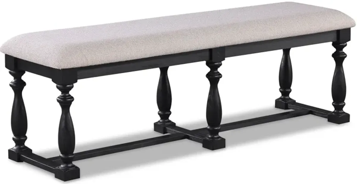 Regent - Bench - Charcoal Black