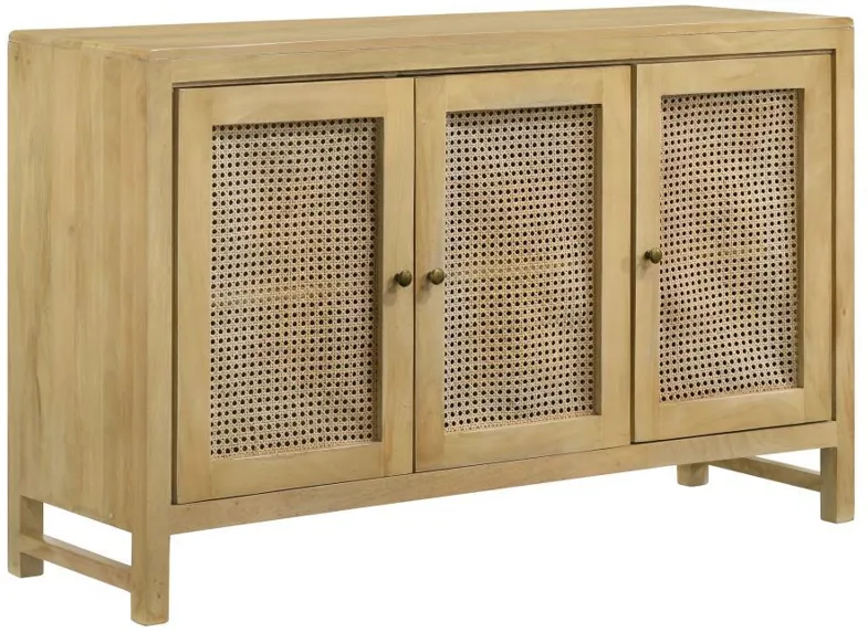 Zamora - Woven Cane Doors Accent Cabinet