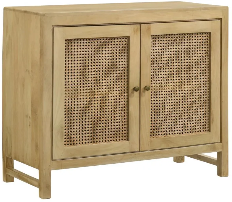 Zamora - Woven Cane Doors Accent Cabinet