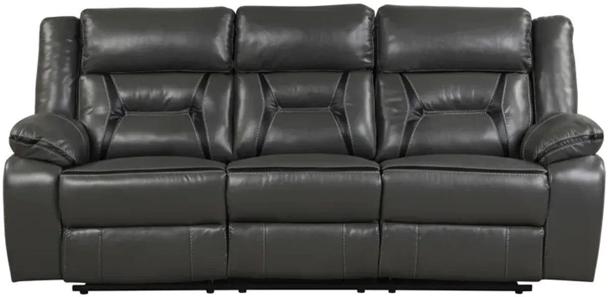 3 Piece Living Room Set: Power Reclining Sofa, Power Reclining Chair, Stationary Loveseat