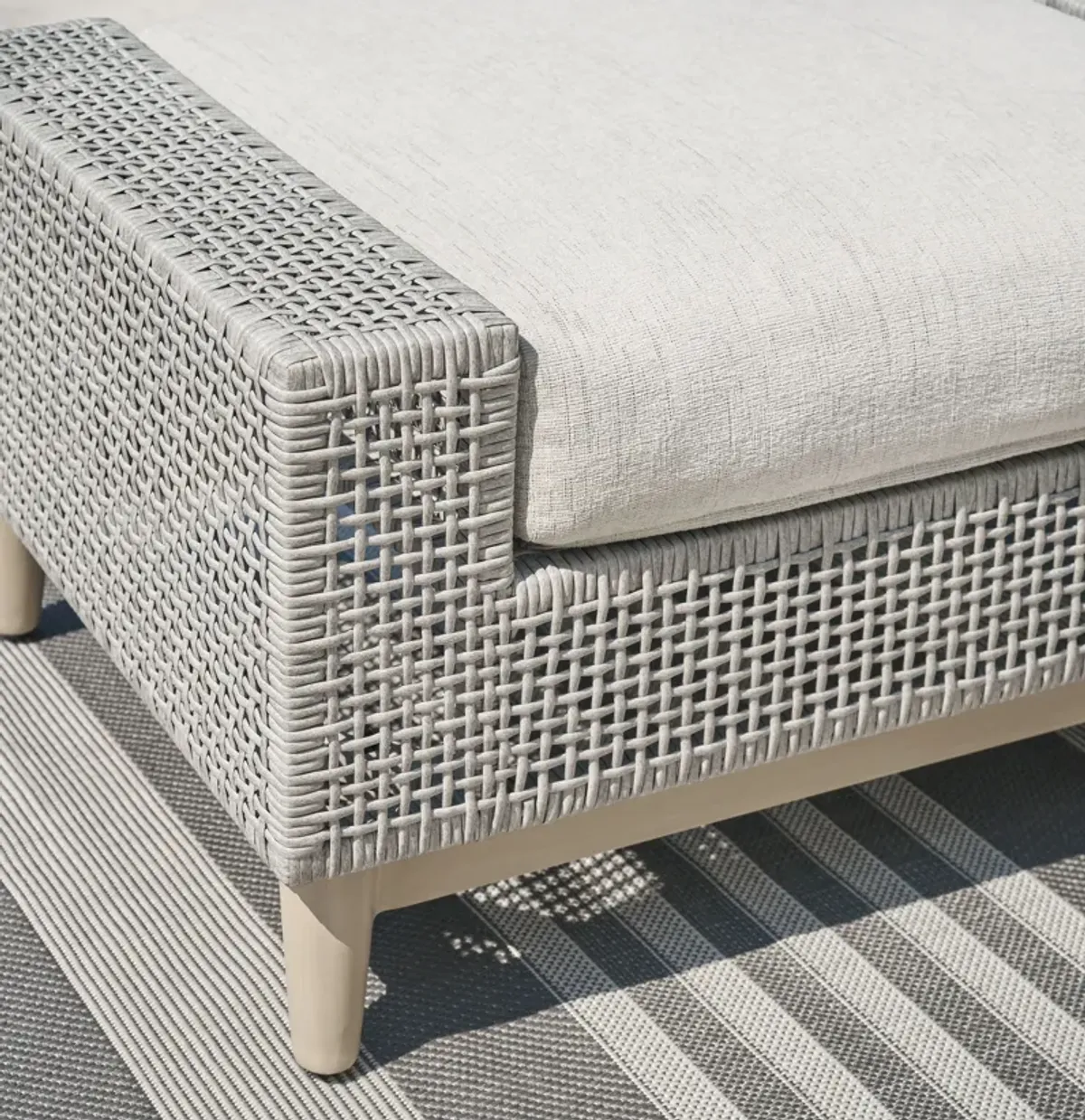 Seton Creek - Gray - Ottoman With Cushion