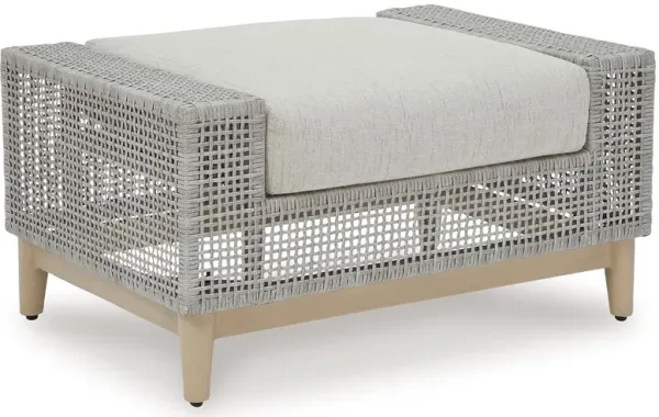 Seton Creek - Ottoman With Cushion - Gray