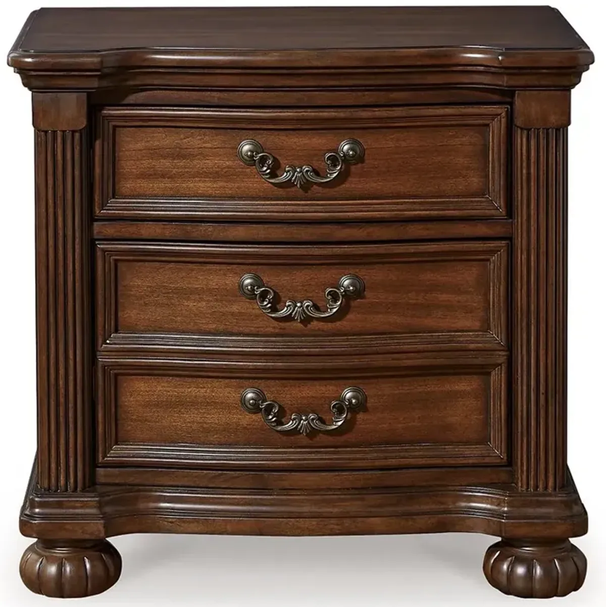 Lavinton - Brown - Three Drawer Night Stand