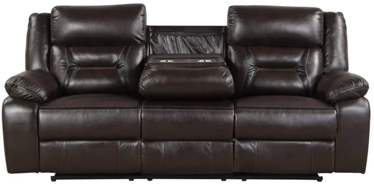 3 Piece Living Room Set: Power Reclining Sofa, Power Reclining Chair, Stationary Loveseat