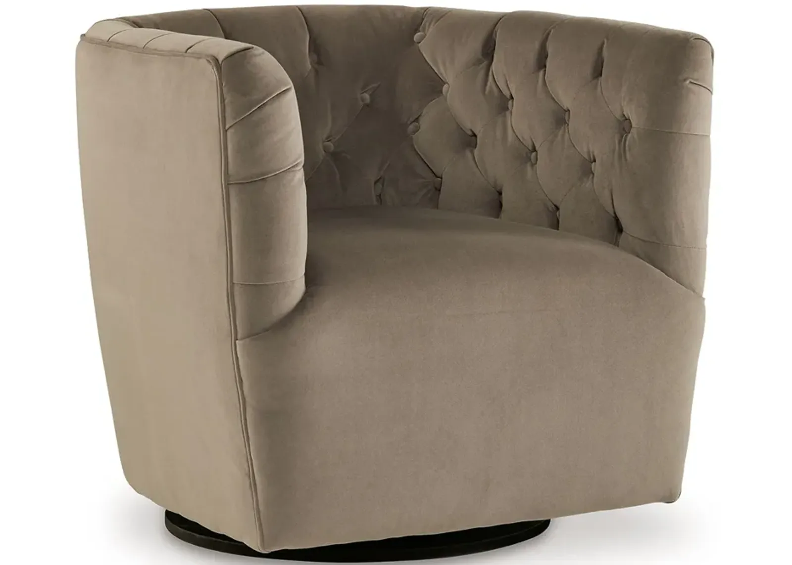 Hayesler - Cocoa - Swivel Accent Chair