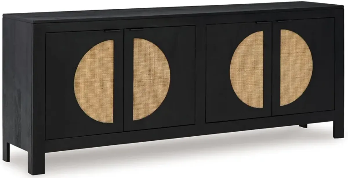 Cliffiings - Black / Natural - Accent Cabinet