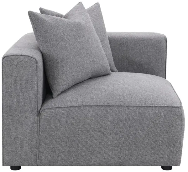 Jennifer - Tight Seat Corner Chair - Gray