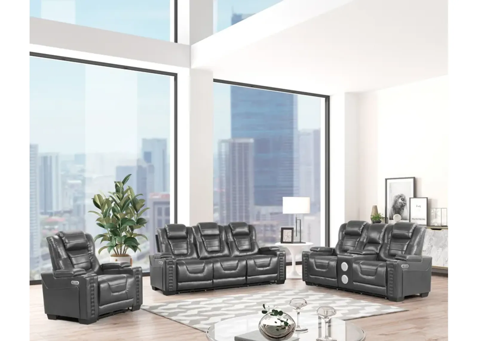 3 Piece Power Reclining Living Room Set