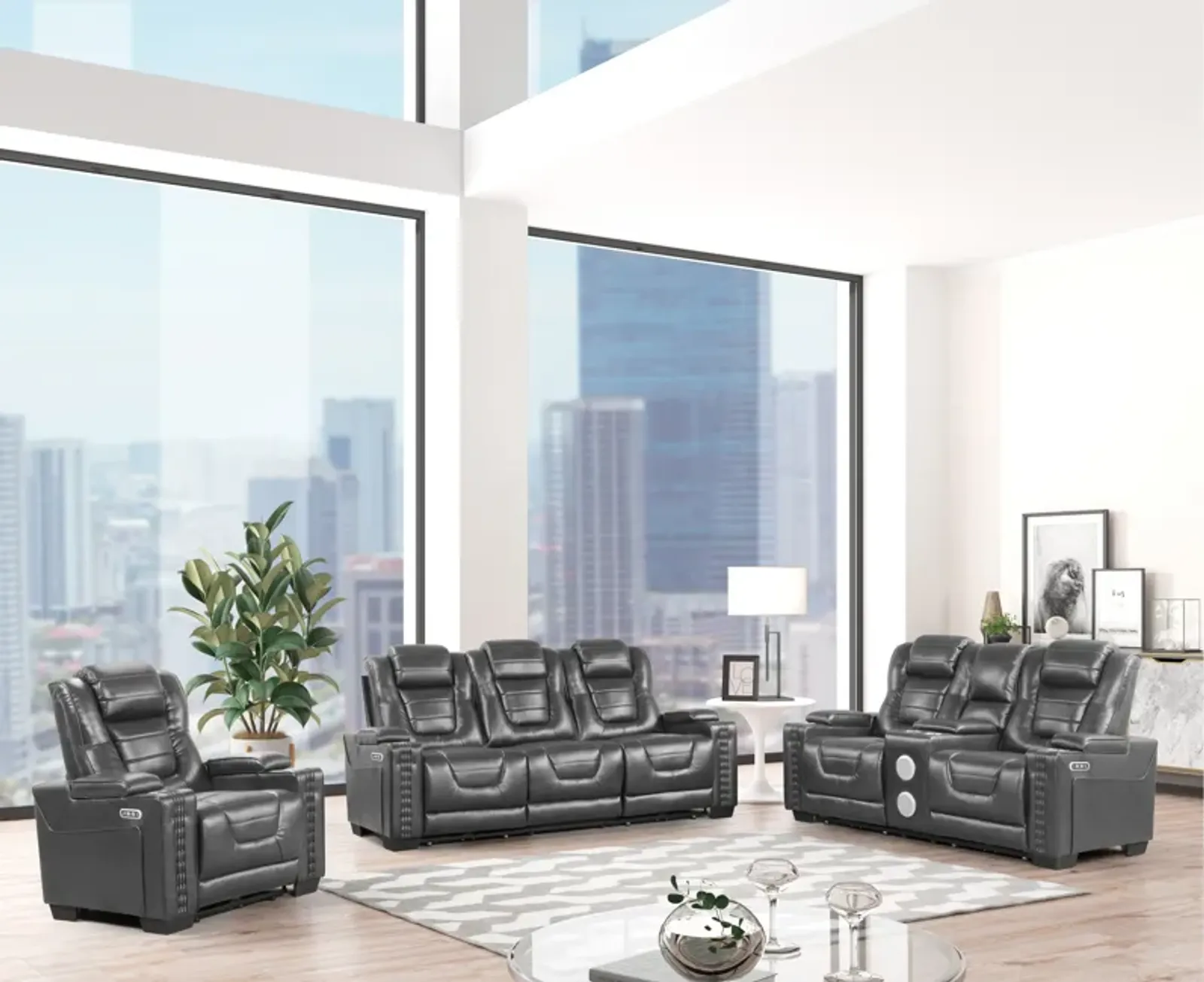 3 Piece Power Reclining Living Room Set