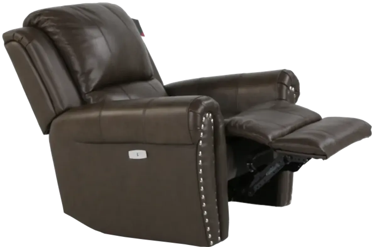 Power Recliner Chair- Top Grain Leather