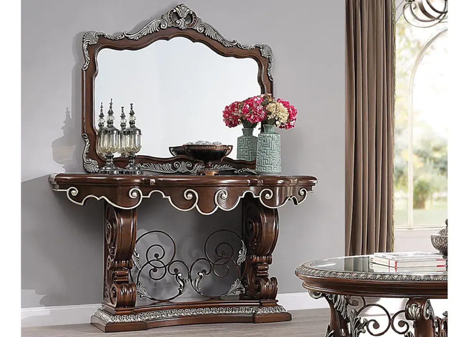 Versailles Console table with mirror