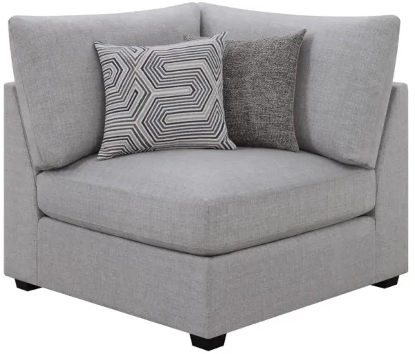 Cambria - Upholstered Corner Chair - Gray