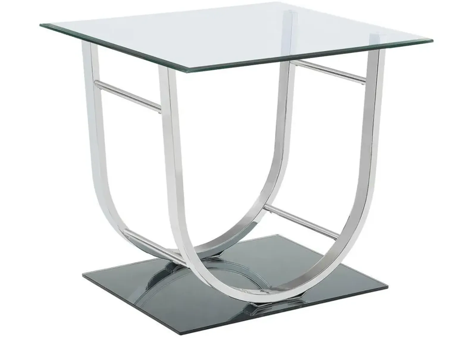 Danville - U-Shaped End Table - Chrome