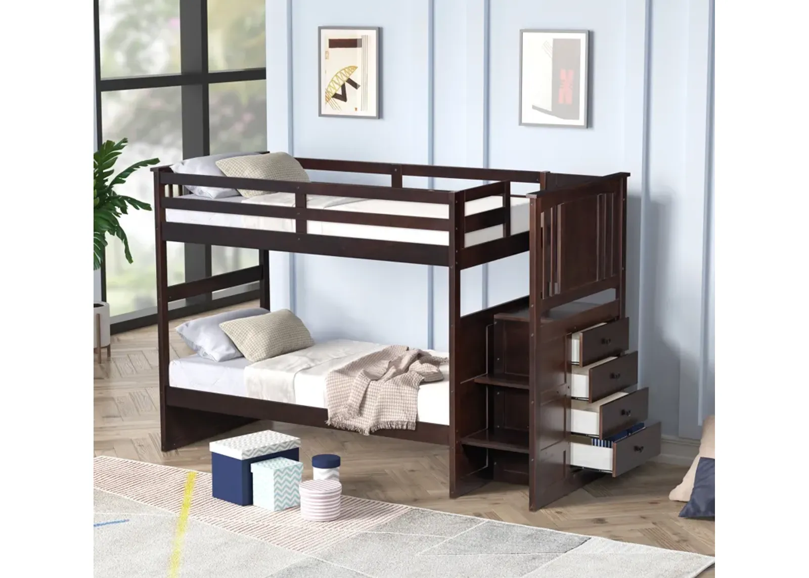 Twin over Twin Bunk Bed