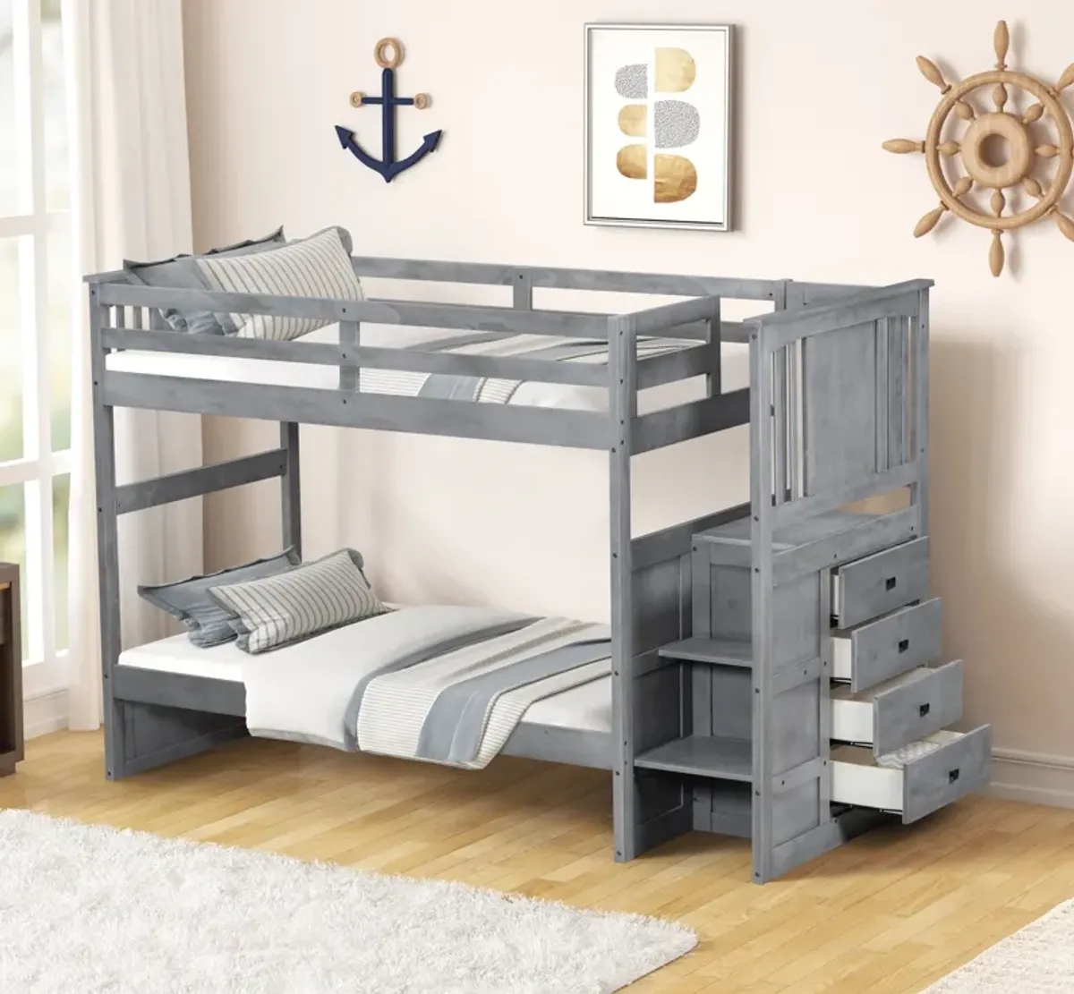 Twin over Twin Bunk Bed