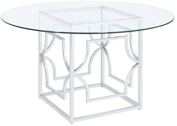 Starlight - Round Glass Top Dining Table
