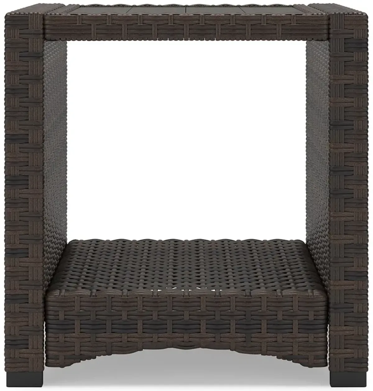 Windglow - Brown - Square End Table