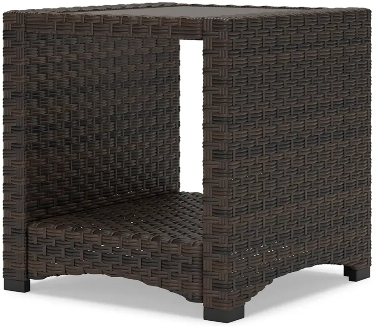 Windglow - Brown - Square End Table