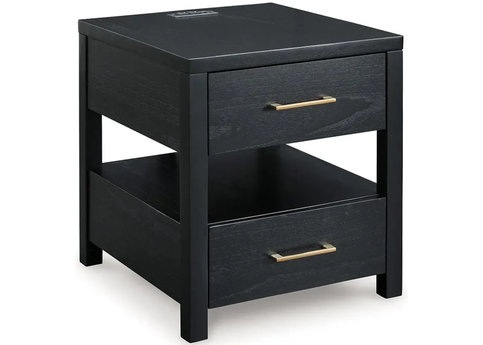 Winbardi - Black - Rectangular End Table