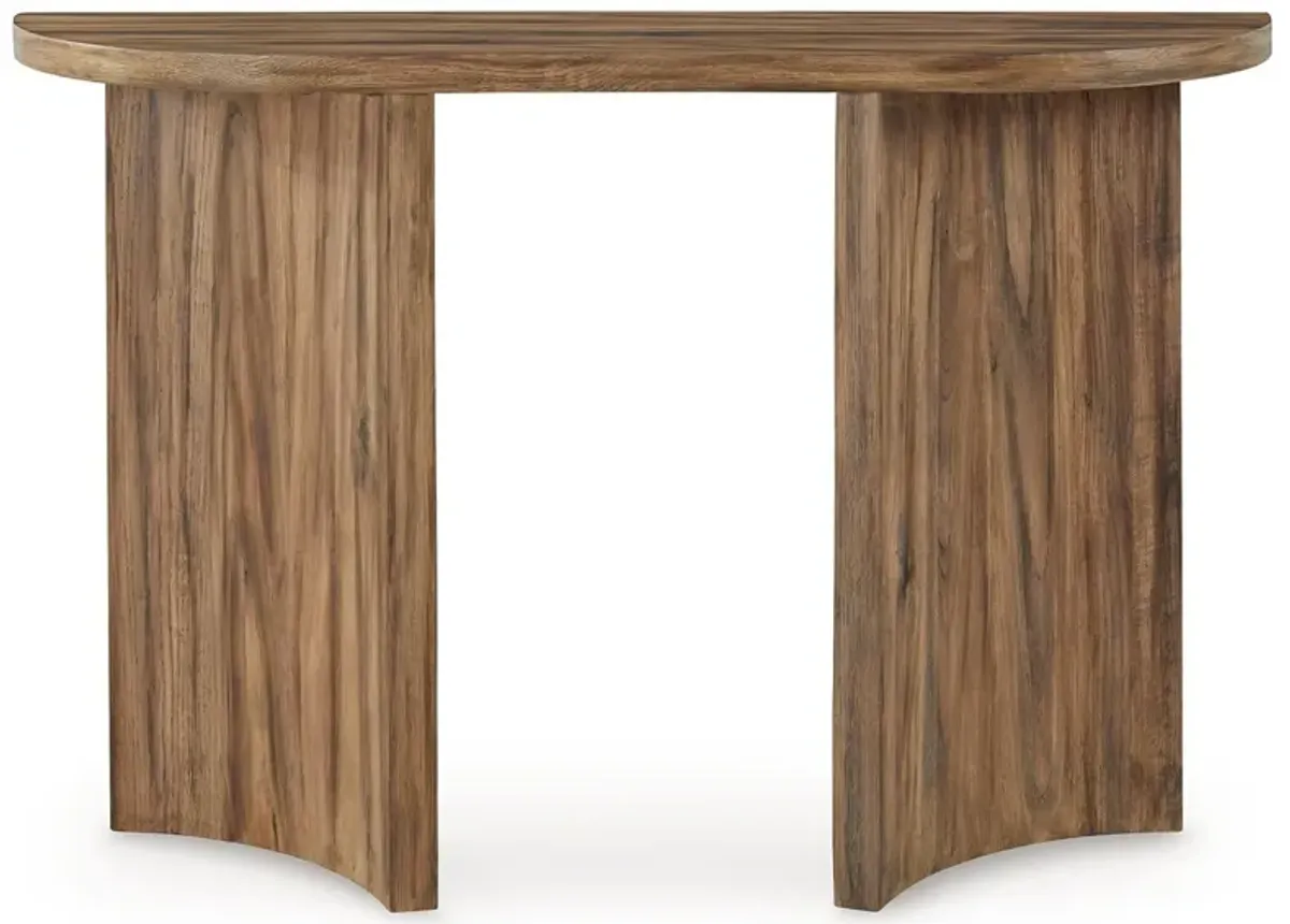 Austanny - Warm Brown - Sofa Table