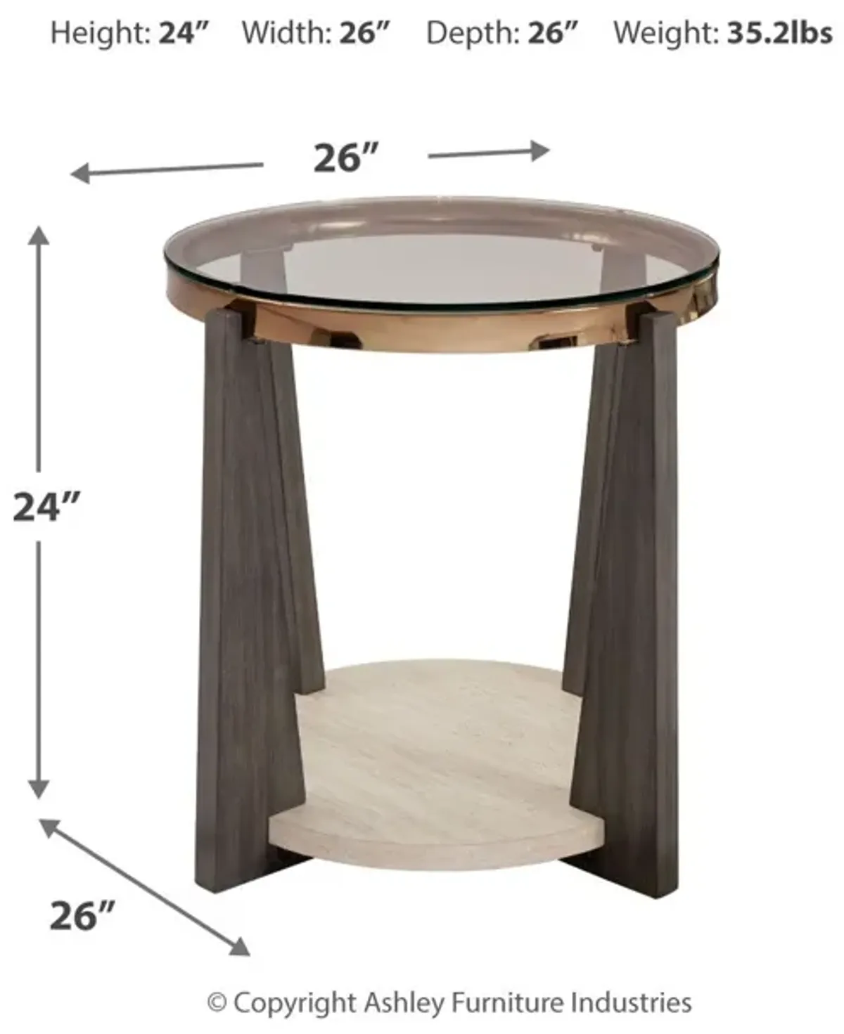 Frazwa - Multi - Round End Table